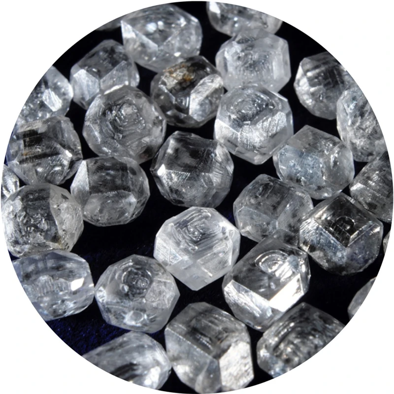 Biela prírodného diamantu granule 1.2 mm - 4 mm voľné biele priemyselné uncut drsné single - kryštál diamantu pre šperky