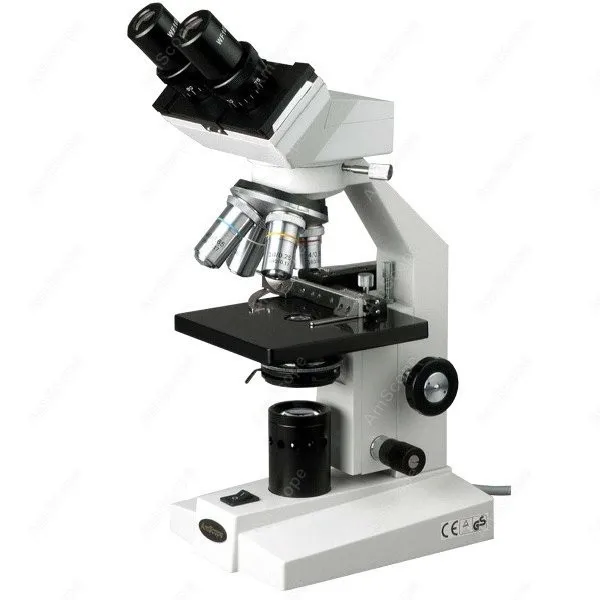 Binokulárne Biologický Mikroskop--AmScope Dodávky 40X-1000X Binokulárne Biologický Mikroskop w/ Mech. Etapa B100-MS