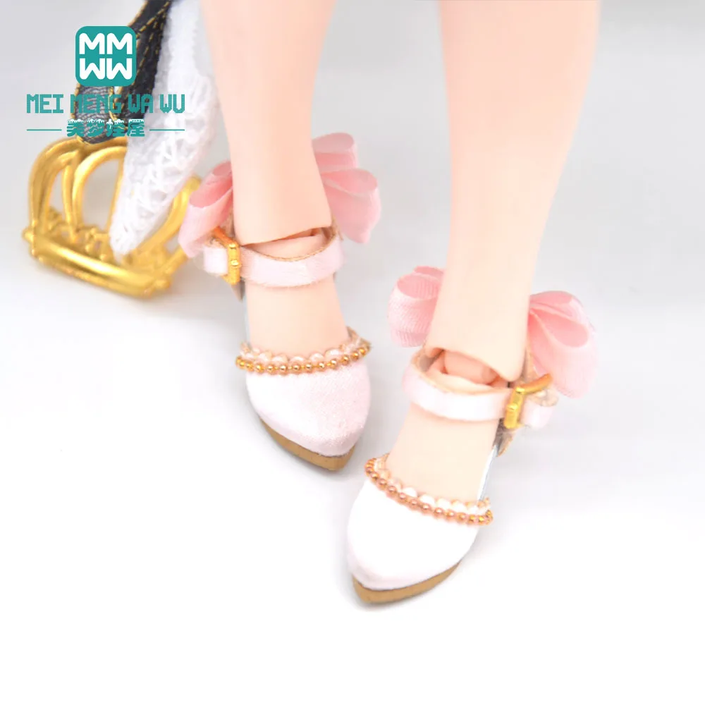 Blyth príslušenstvo bábika topánky móda Luk vysoké podpätky pre 28-30 cm Azone OB23 OB24 bábika