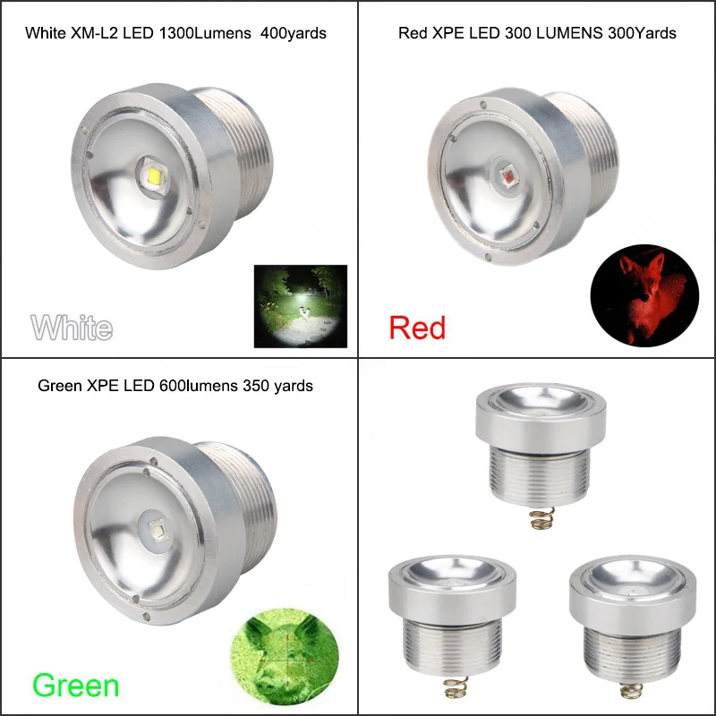 C11 Taktické Zoomovateľnom Lov Baterka XRE Červená Zelená Biela Predator LED Svetlo Zameranie Nastaviteľné Pochodeň Vonkajšie Puška Zbraň Svetlo