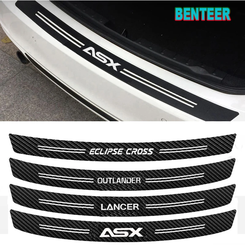 Carbon Fiber Auto Zadné Samolepku Pre Mitsubishi Lancer Outlander ASX ECLIPSECROSS Príslušenstvo