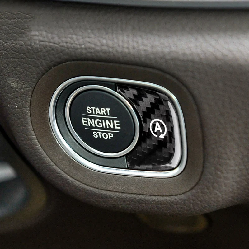 Carbon Fiber na Mercedes Benz Gls X167 Gle W167 W464 Príslušenstvo Interiérom Auta, Motor Start Stop Tlačidlo Nálepky