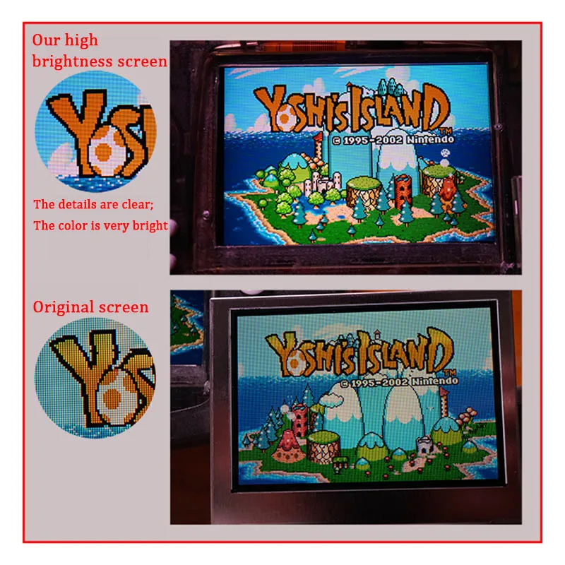 Celý Displej IPS V2 LCD Súpravy s vopred rez shell pre GBA IPS LCD V2 Podsvietenie pre GameBoy Advance s Bývaním Shell &Tlačidlo &pad
