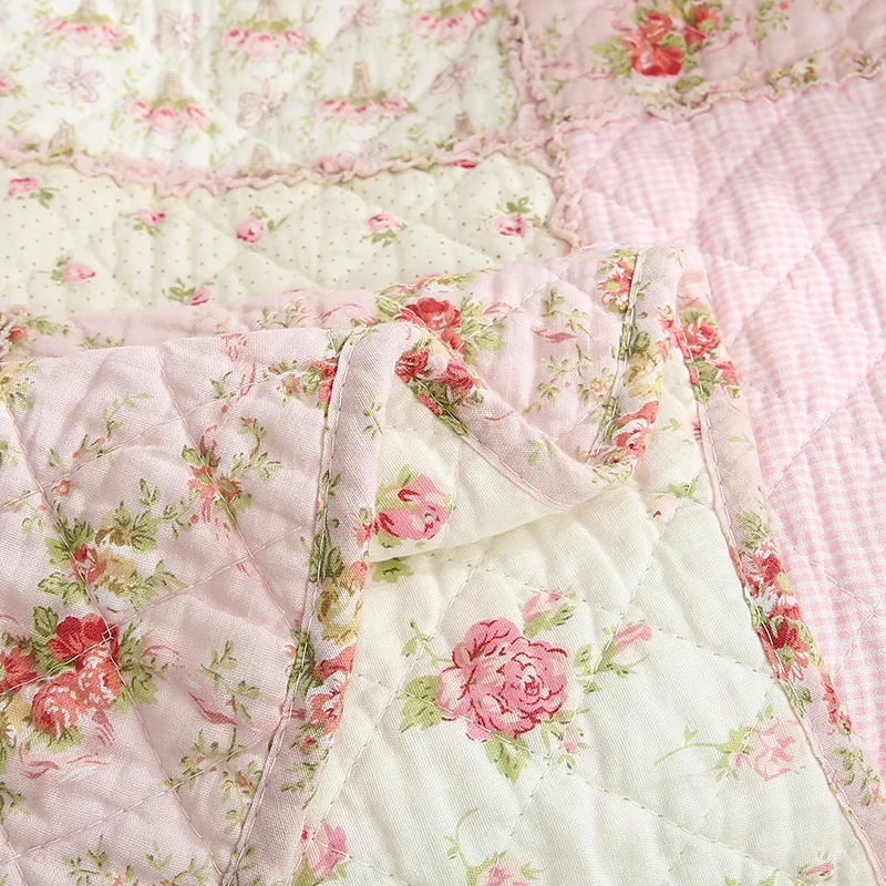 CHAUSUB Bavlna prehoz cez posteľ Deka 1pc Kvetinový Vytlačené Prehoz Kráľovná Twin Veľkosť Deky 150x200cm Prešívaná Deka Gauč