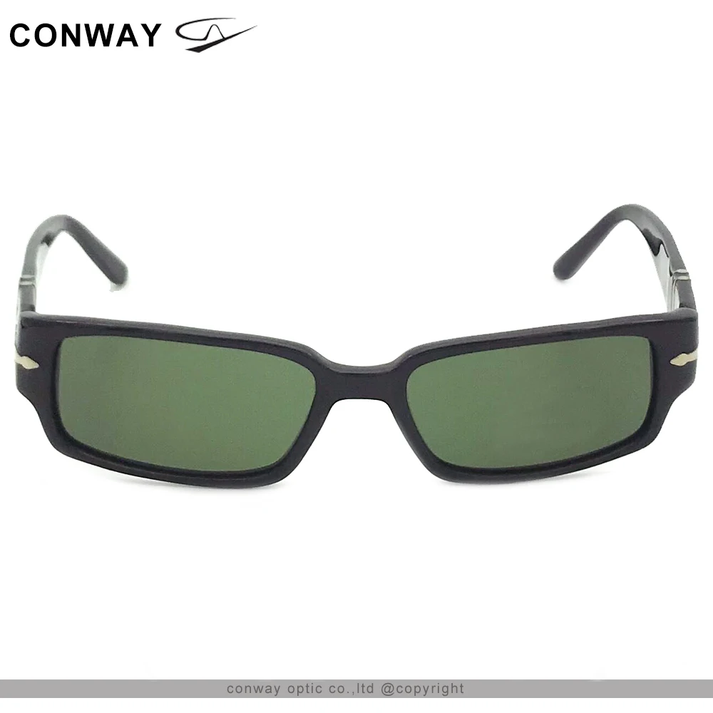 Conway Retro Slim slnečné Okuliare Úzke Obdĺžnikové Acetát Rámom Slnečné Okuliare, Široký Rám UV400 Blok Osobné Okuliare Dizajn Značky