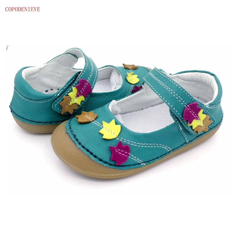 COPODENIEVE nové Dievčenské detské ležérne topánky: mäkké a non slip kože, odolné a prst dizajn dievčatá šaty topánky