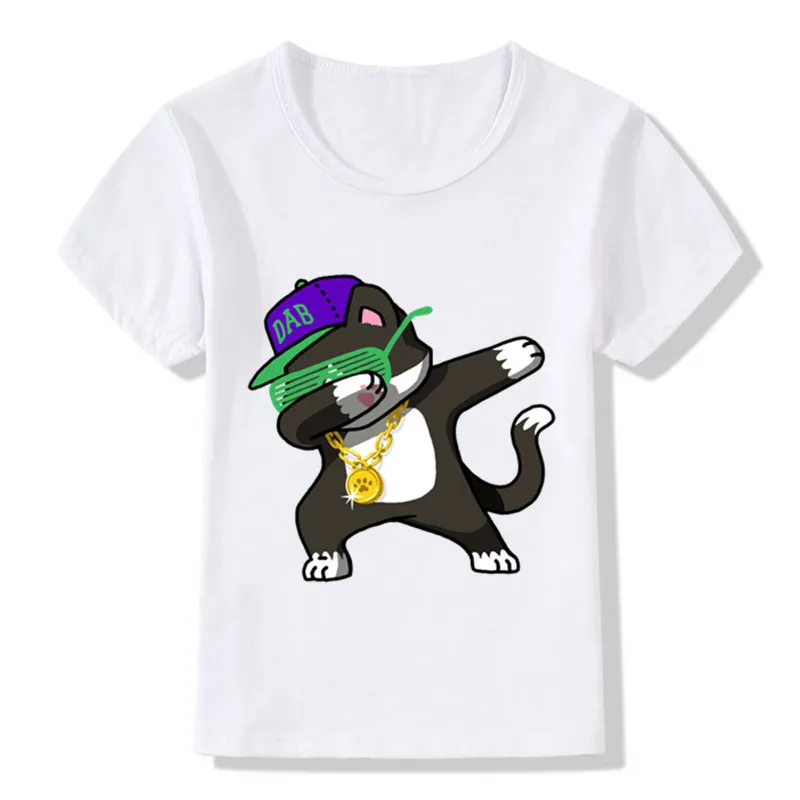 Deti, Dievčatá t-shirt Dabbing Jednorožec Letné Baby Boy T-shirts Zábavné Hip Hop Topy Krátky Rukáv Deti Oblečenie Batoľa Top Čaj