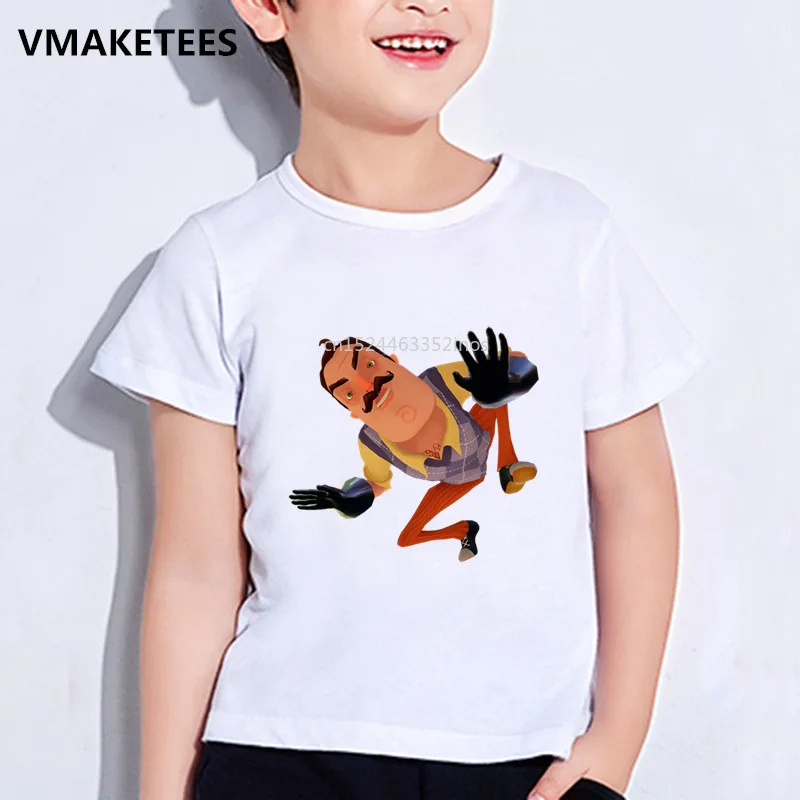 Deti Letné Dievčatá a Chlapci tričko Karikatúra Dobrý deň, Sused Vytlačené Deti T-shirt je Bežné Vtipné Detské Oblečenie