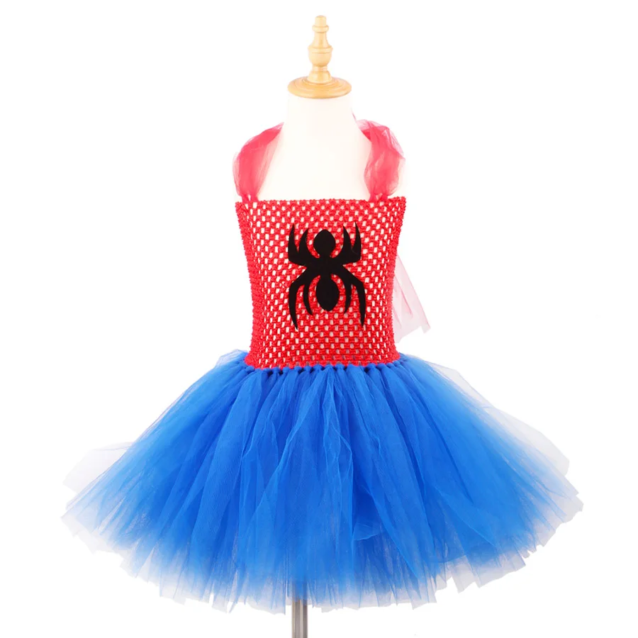 Deti Spider Vzor Tutu Šaty Deti Cosplay, Spider Man Halloween Vianočný Kostým, Baby, Dievčatá, Karnevalové Oblečenie Party Šaty