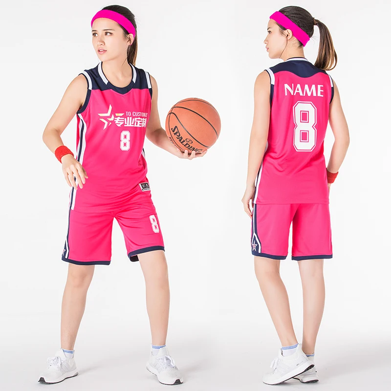 Dievča Basketbalové Dresy Jednotné Profesionálne Ženy, Športové Oblečenie College Tím Školenia Oblek Priedušná Shirts Prispôsobiť Dizajn