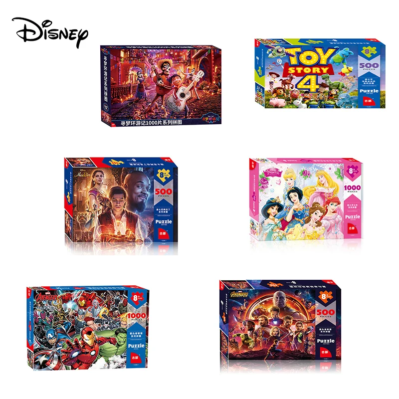 Disney 3D Puzzle 500/1000 Kusov Halloween Deti Puzzle Skladačky Puzzle Vzdelávacie Hračky pre Deti, Dospelých Fluorescenčné Nové Puzzle
