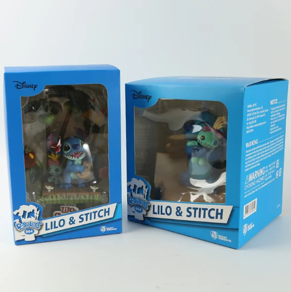 Disney Karikatúry Figúrka Lilo & Stitch Hračky 16-17 cm Havaj Prázdninový Čas Steh a Scrump PVC Akčné Figúrky Zberateľskú Model