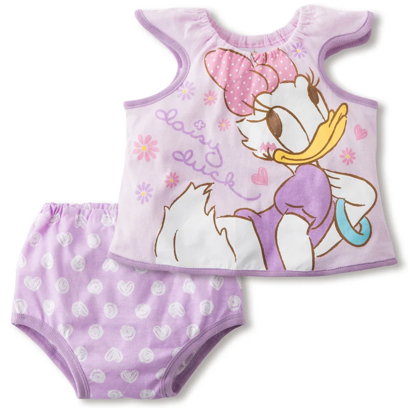 Disney Letné Baby Dievča Oblečenie, Detské Oblečenie Sady Mickey Deti Oblečenie Set Sa Minnie Newbron Dievčatá Oblečenie Oblečenie Cartoon Bebe