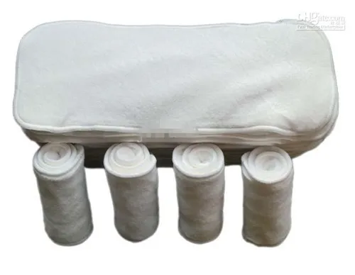 Doprava zadarmo Konope Organickej bavlny Opakovane Umývateľný Dieťa Látkové Plienky Plienky Plienky Dieťa Podložky Bambusu Nappy Vložky