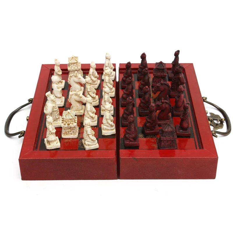 Drevené Starožitné Čínsky Šach Kusov Nastaviť Dosková Hra Rodine Voľný Čas Hračky Čínsky Šach