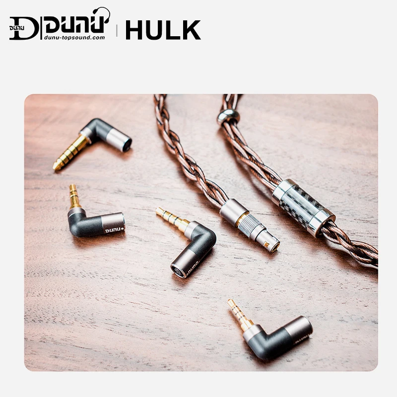 DUNU HULK Upgrade Kábel pre HIFI AUDIO IME s MMCX 2 Pin 0.78 mm/QDC 4 konektory 3,5 mm stereo/2.5 mm/4.4 mm vyvážený/3.5 mm Pro)