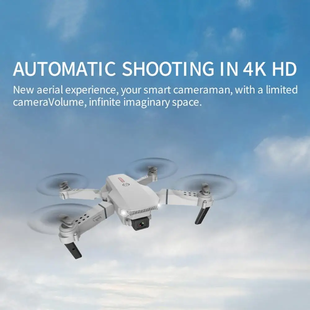 E88 Pro Drone 4K Mini Drone s Dual Camera Profesional Quadrocopters RC Vrtuľník FPV WiFi Skladacia Quadcopter RC Dron Hračky