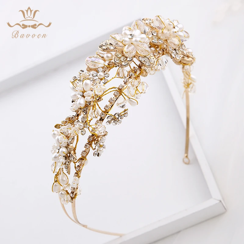 Európska Princezná Crystal Nevesty Čelenky Korún Kvet Bridals Hairbands Headpieces Svadobné Šaty, Doplnky