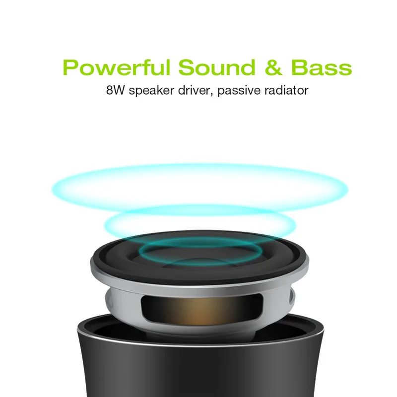 EWA A2Pro Mini Bluetooth Reproduktorov bass Prenosné music box Subwoofer mp3 prehrávač, hifi bezdrôtová nepremokavé boombox basový sprcha
