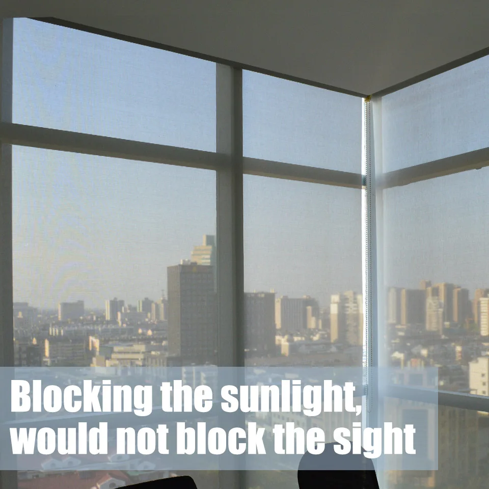 EWAY CASA Prispôsobené zamknutom Blokovanie UV ochranu proti slnečnému žiareniu Otvorenosť 5% Vodotesný Spomaľovač Horenia B1 Kuchyne, Kancelárie Č.RB_2000
