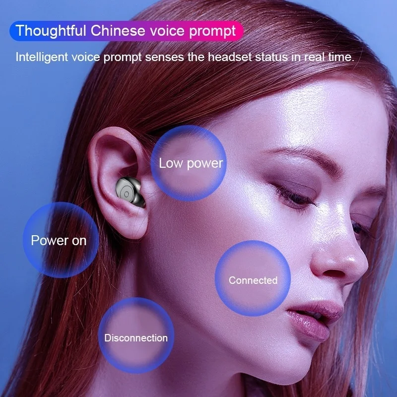 F9 TWS Bluetooth 5.0 Slúchadlá Led Displej, Bezdrôtové Stereo Športové Vodotesné Slúchadlá Slúchadlá pre iPhone Android