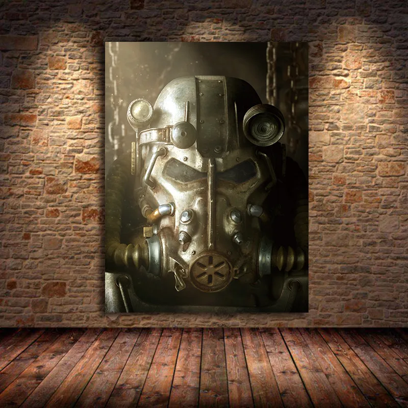 Fallout 3 4 Hra Plagát na Stenu Umelecké Plátno Plagát A Tlač Plátno Dekoratívny Obraz Pre Spálne Kreslenie základných Wallsticker bez rámu