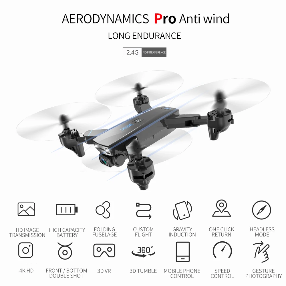 FEMA S173 Mini Drone S 4K Kamera HD Profesionálny širokouhlý Selfie WIFI FPV VS RC Quadcopter S167 Dron GPS
