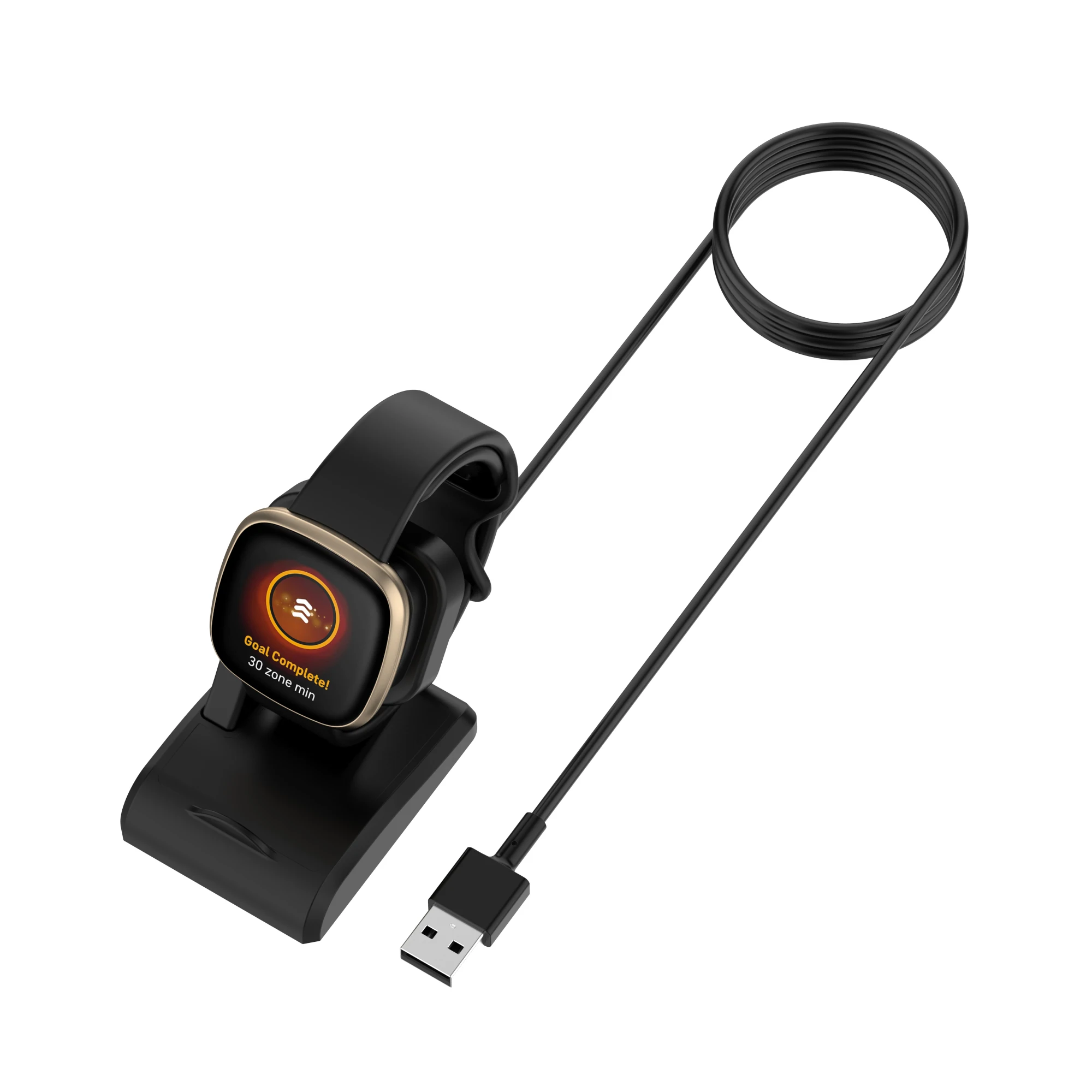 FIFATA USB Vertikálne Magnetické Bezdrôtové Nabíjanie Dock Pre Fitbit Naopak 3/Zmysel pre Inteligentné Hodinky Prenosné Rýchle Nabíjanie Nabíjací Kábel