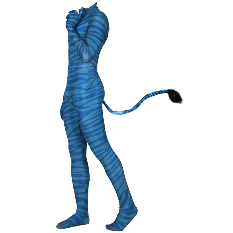 Film Avatar 2 Jumpsuit Cosplay Kostým Polyester Na'vi Chvost Kombinézu Dospelých Unisex Halloween Dary