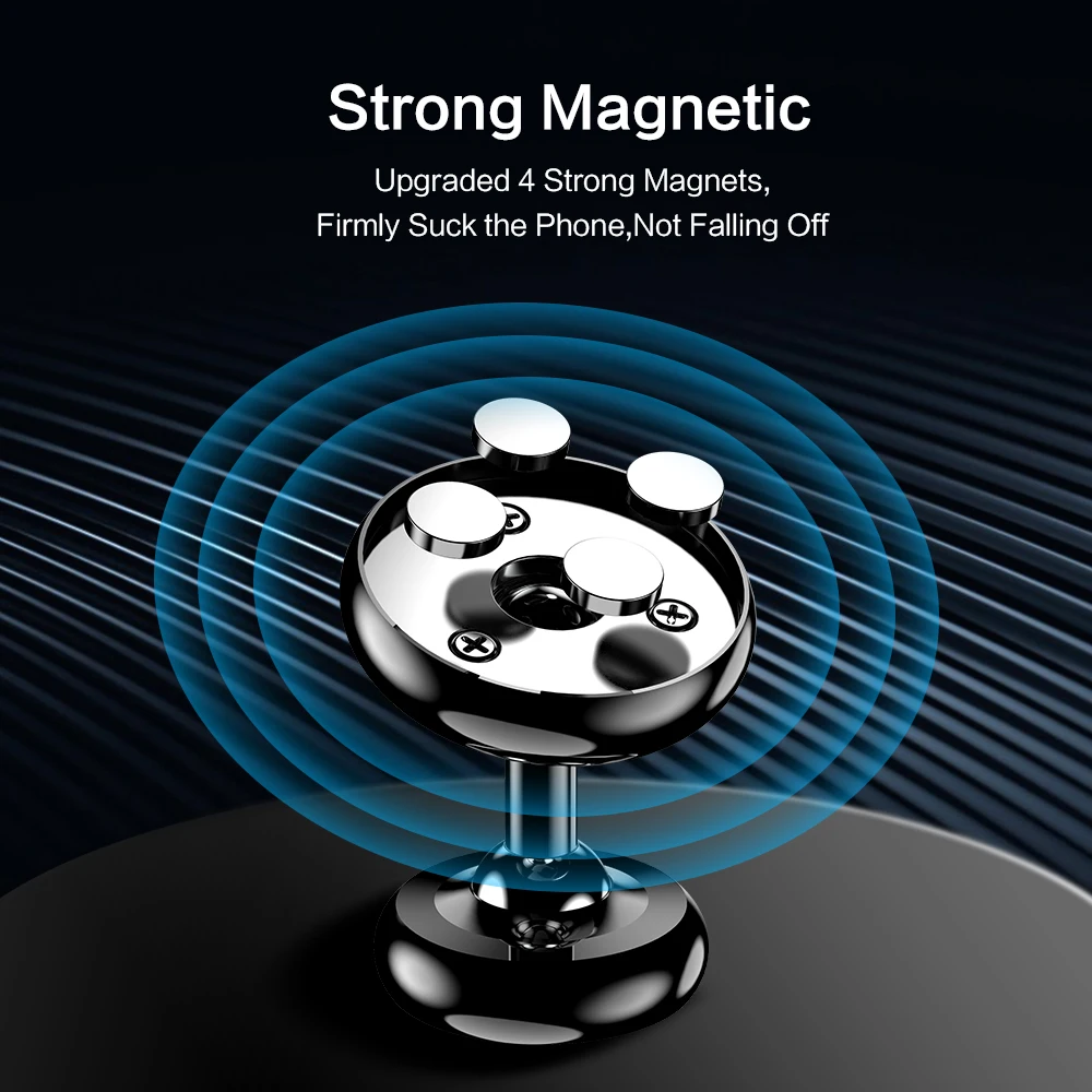 Floveme Magnetické Auto Držiaka Telefónu, Pre iPhone 11 Pro Max XR Samsung S10 Otáčanie 360 Magnet Tabuli Stojan Mount Držiak Do Auta