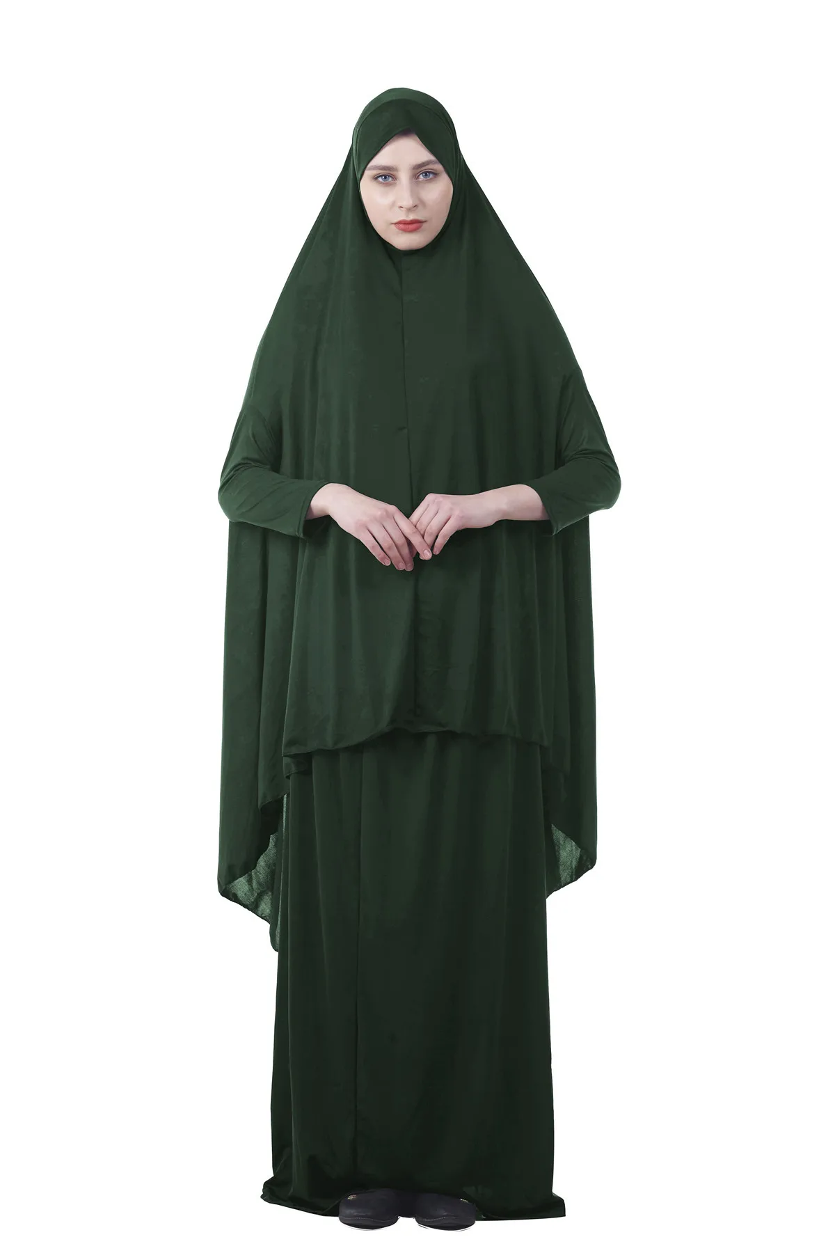 Formálne Moslimské Modlitby Odev Sady Ženy Hidžáb Oblečenie Abaya Islamské Oblečenie Dubaj Turecko Namaz Dlhé Modlitby Musulman Jurken Abayas