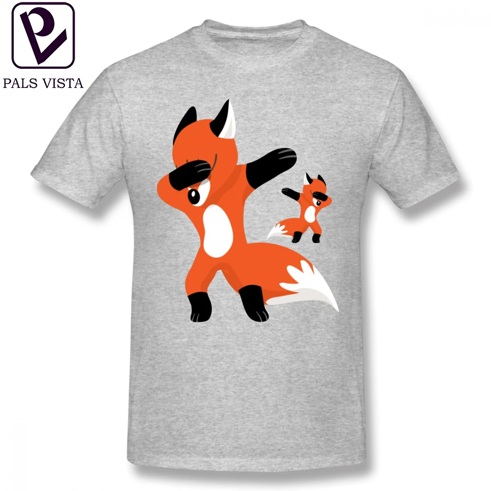 Fox Tričko Fox Dabbing T-Shirt Úžasné Pláže Tee Tričko Nadrozmerná Krátky Rukáv, Bavlna Vytlačené Mužské Tričko