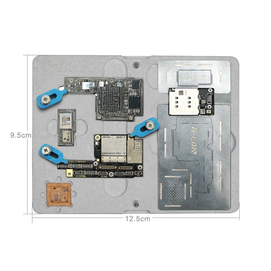 G-LON SS-601K pre iPhone X/XS/XSMAX Doske BGA Reballing Zariadenie Duble-stranný Magnetické Pevné Tin Auta Stredná Vrstva Držiteľ