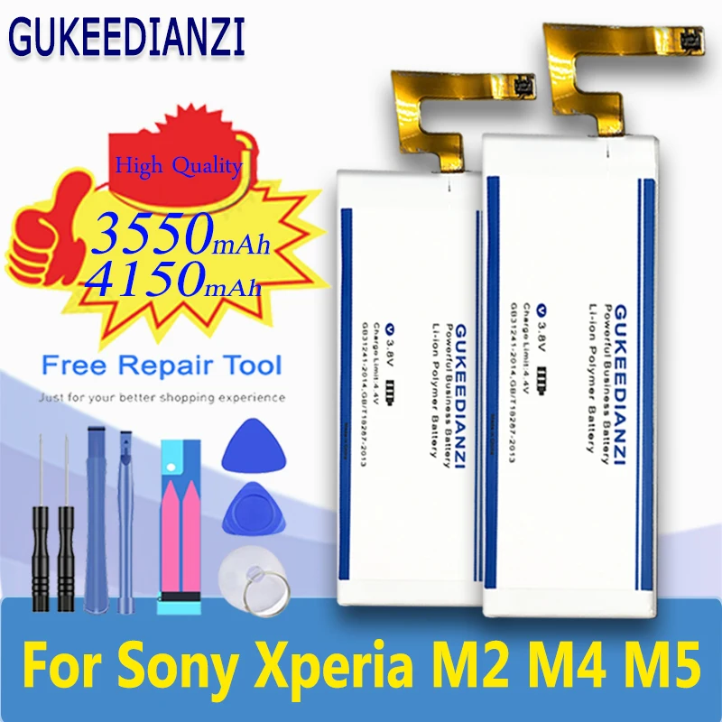 GUKEEDIANZI 3550mAh Batériu Mobilného Telefónu AGPB016-A001 Pre Sony Xperia M5 E5603 E5606 E5653 E5633 E5643 E5663 E5603 E5606