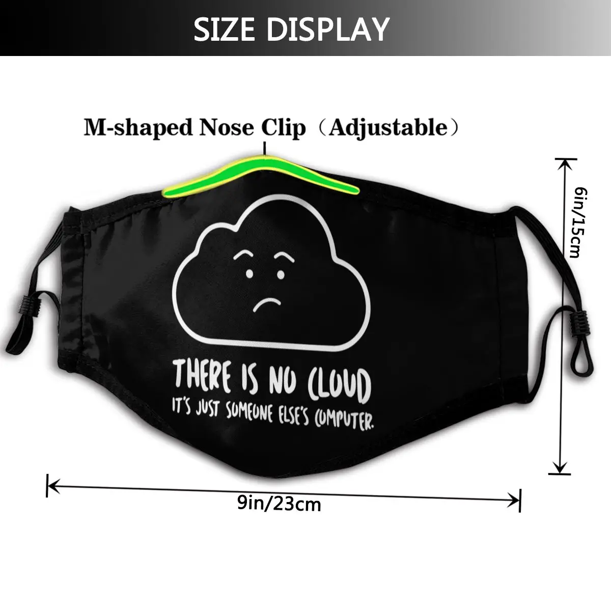 Hacker Úst Masku na Tvár Nie Je Cloud Pleťové Masky Smiešne, Kawai s 2 Filtre pre Dospelých