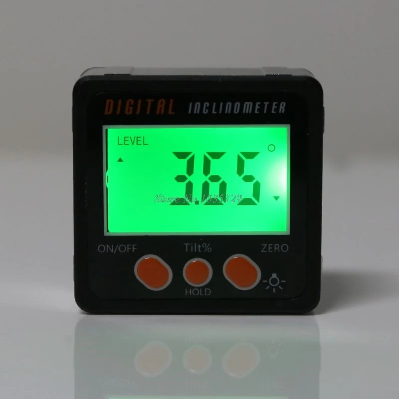 Hliníkovej Zliatiny Shell Digitálne Inclinometer Elektronické Uhlomeru Skosenie Poľa Uhol Rozchod Meter Merací nástroj Dropship