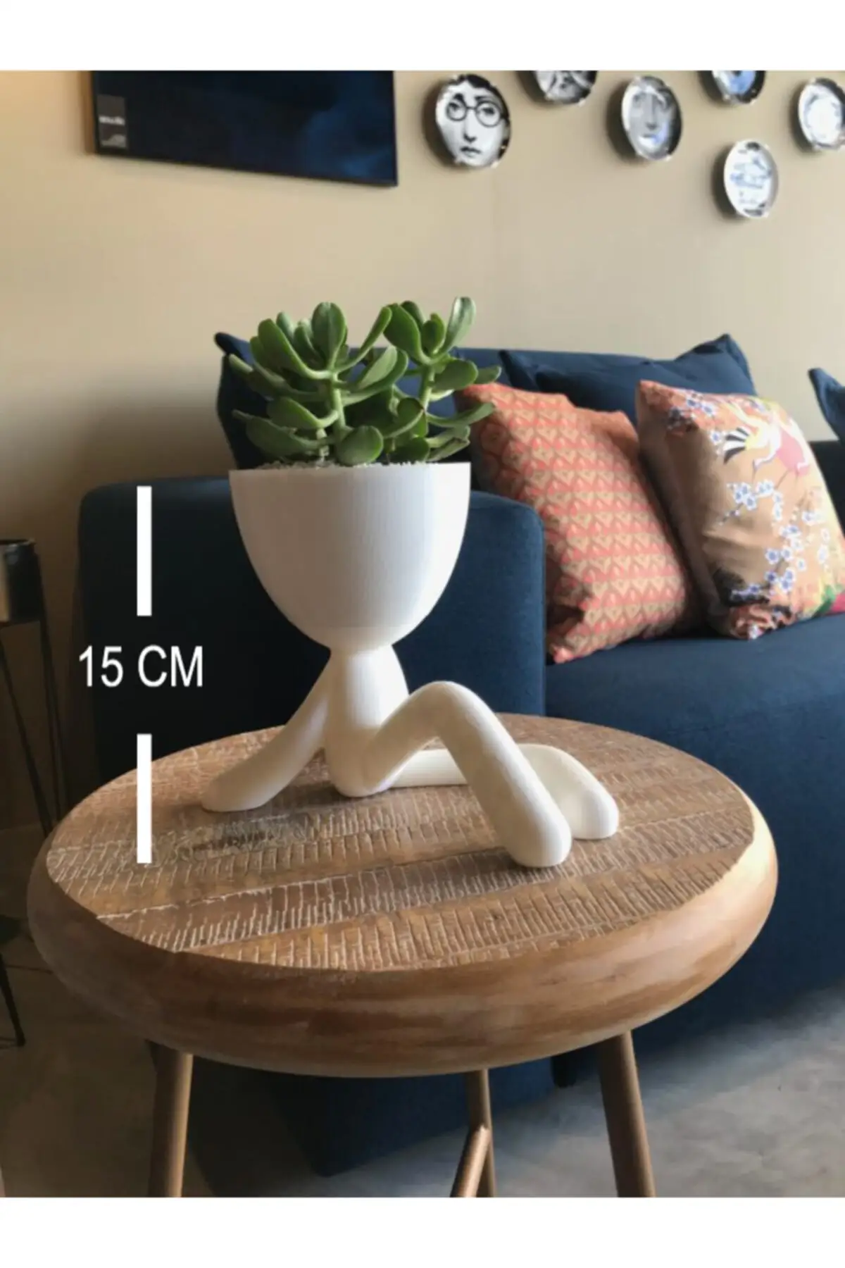 Humanoidný kvetináč vázy, dekoratívne vázy, 3D dizajn