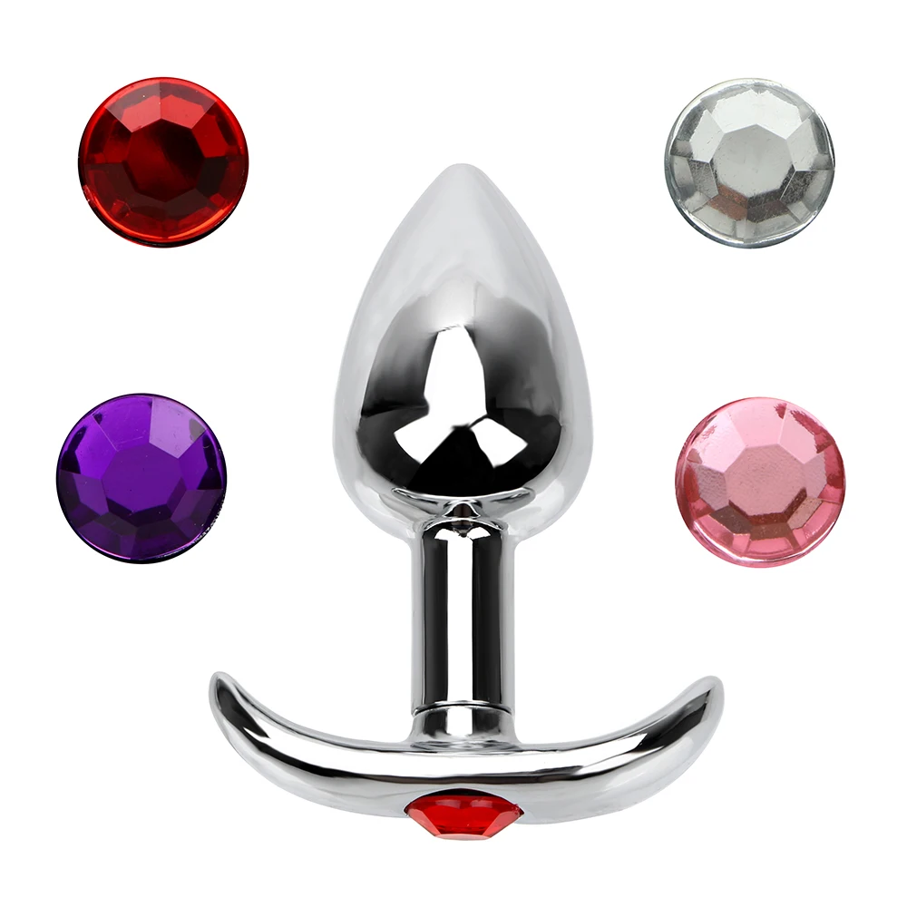 IKOKY Kovové Análny Plug Krištáľové Šperky Zadok Stimulácia Sexuálne Hračky pre Ženy, Mužov Prostaty Masér Zadok Plug Dospelých Produkty
