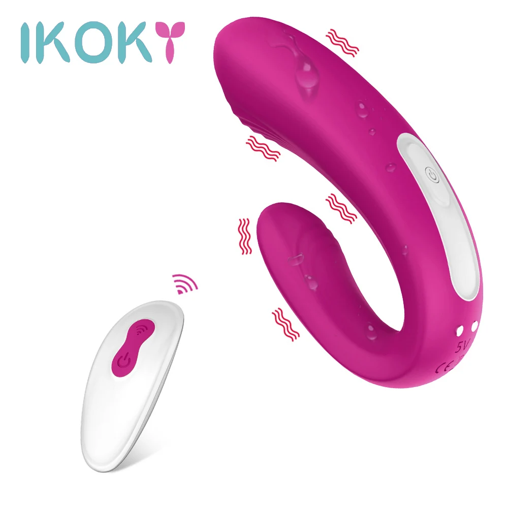 IKOKY Ohybný Klitorisu Pošvy Stimulátor Vibrátor Bezdrôtové Diaľkové Ovládanie Sexuálne Hračky pre Ženy Pár Zdieľať G-spot Vibrátor