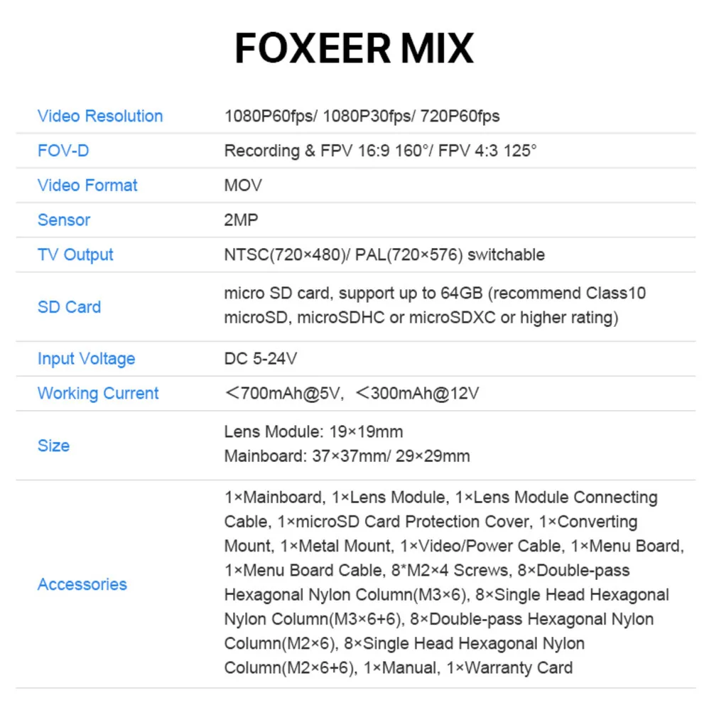 Inovovaný Foxeer FPV16:9/4:3 Displej Mini Kamera DIY Drone Príslušenstvo Prípade Zliatiny Nízku Latenciu PAL/NTSC Prepínač Porézne inštalácia