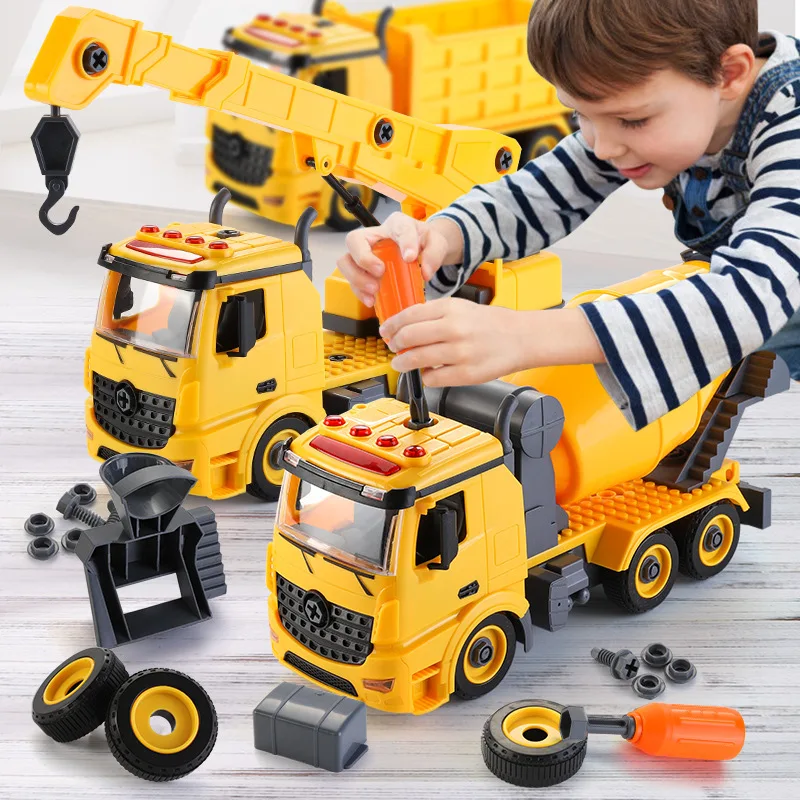 Inžinierske Vozidla Bager Klasické Stavebné Autá Bager Model hračky pre deti, chlapci darček Diecasts & Hračky