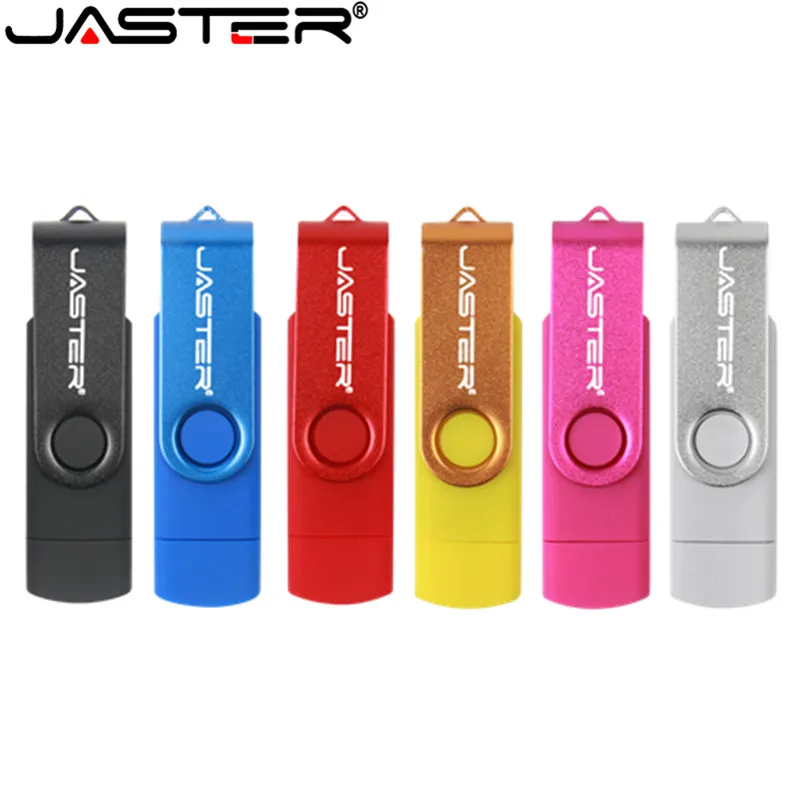 JASTER OTG USB Flash Disk kl ' úč pre Android Smart Telefónu 64GB Kovové usb OTG USB 2.0, memory stick