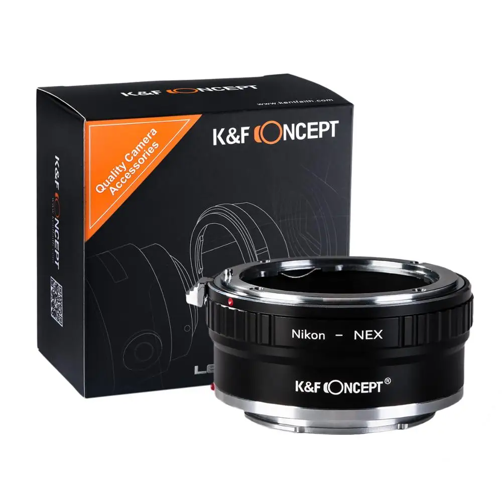 K&F Koncept bajonet Medi Adaptér Krúžok Kompatibilné pre Nikon AI Objektív pre Sony NEX E-Mount Kamery Tela