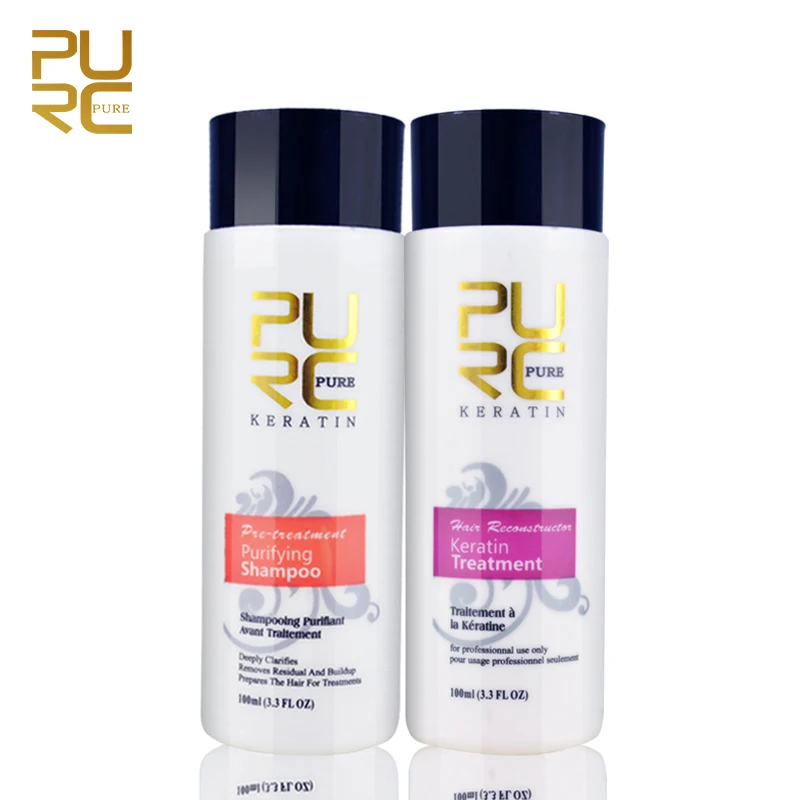 Keratín Hair Repair Treatment 5% Hair Straightener Clarifying Shampoo, pre Otvorené Kutikulu Pružná a Hladká starostlivosť o Vlasy E2