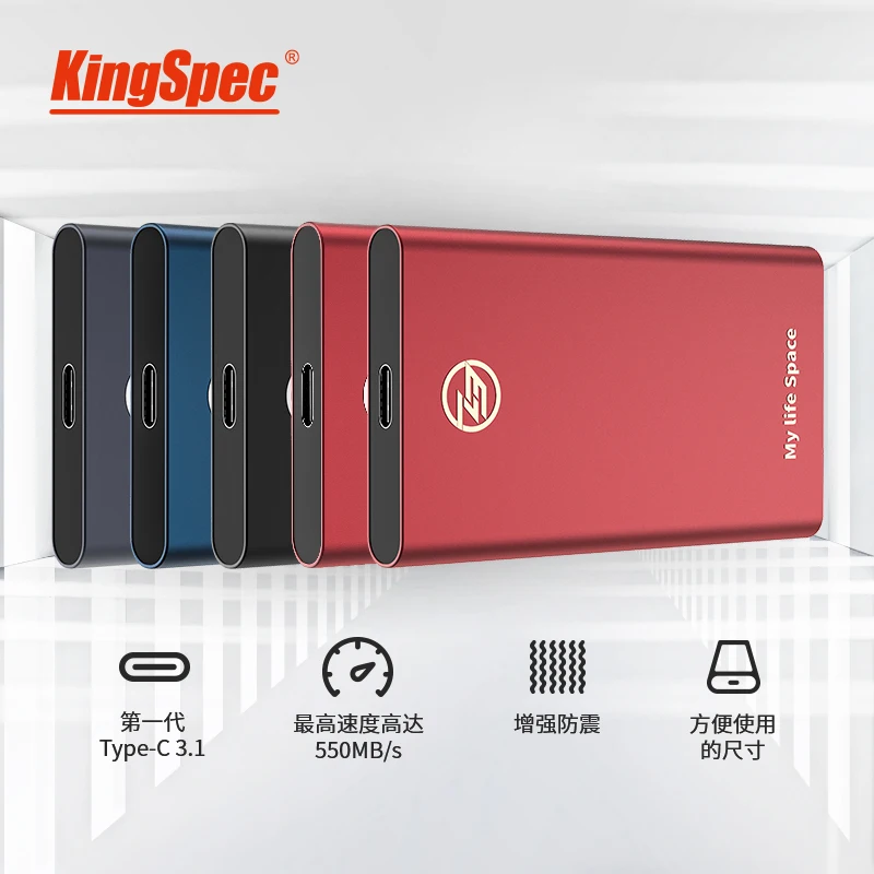 KingSpec Prenosné Externé SSD pevný disk SSD dokonca vzal 120 gb SSD 240GB 480GB 960GB SSD pevný disk 1 TB hdd pre notebook s Typu C, USB 3.1