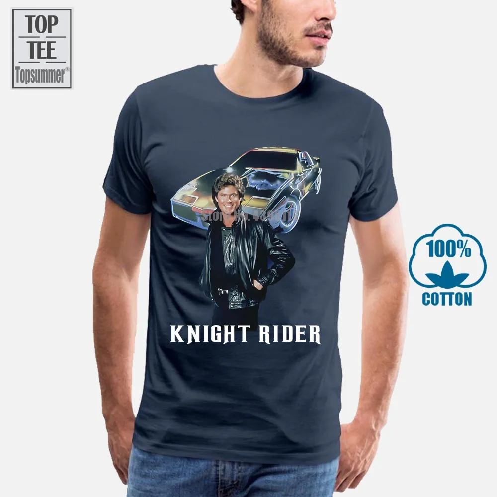 Knight Rider T-Shirt Bavlna Mužov T Shirt Pre Mužov Harajuku Tričko Muži T-Shirt Hip Hop Tričká, Hip Hop Tričká Vytlačené Tričko A0103