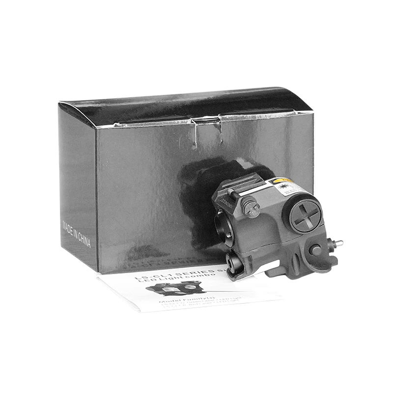 Kompaktná Pištoľ Taktické LED Svetlo s Zelená Bodka Laserový Zameriavač pre MIL-STD-1913 Picatinny Rail Býk G2C GLOCK Ruger SR9C