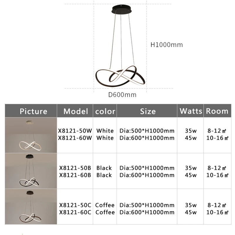 Kreatívne led Luster spálňa Nordic lampa moderného hanglamp Pre x izba, obývacia izba Jedáleň, Svetlá, lustre moderno svetlá Zariadenie