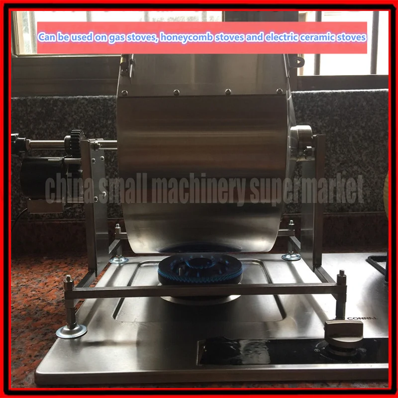 Kvalitné Automatické otáčanie 9L nehrdzavejúcej ocele pražiareň kávy stroj Pečenie stroj používaný pre Kávové bôby coco Sója