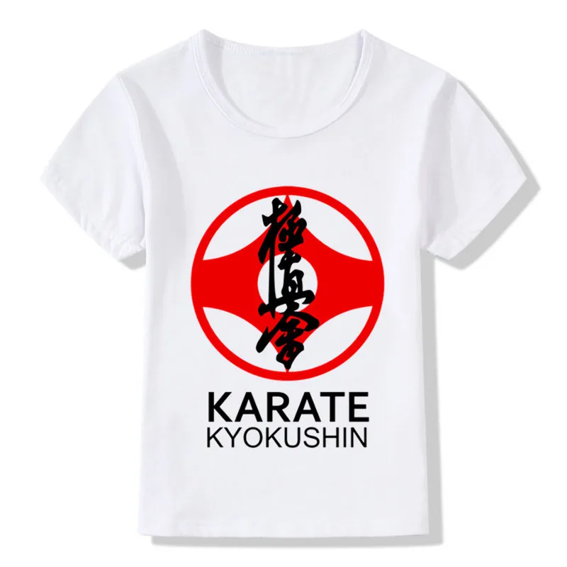 Kyokushin Karate Kanji a Symbol Dizajn detské T-shirt Chlapec a Dievča Bežné T košele, Deti Topy, Tričká Detské Oblečenie,ooo699
